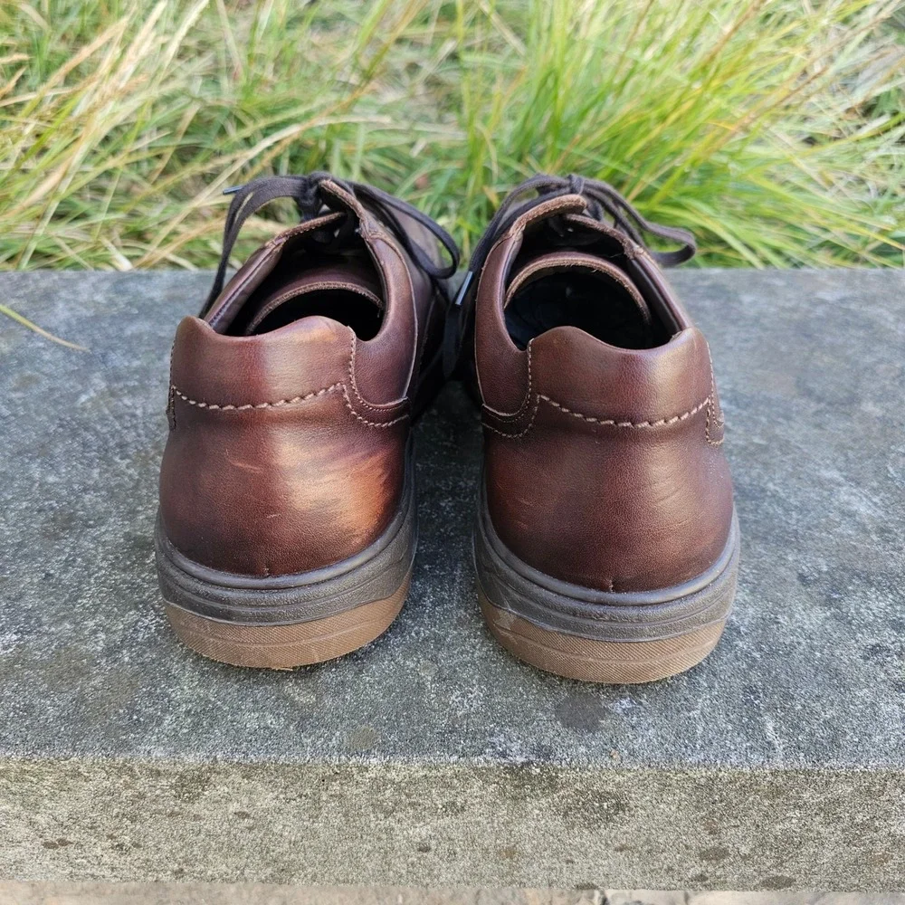 Mephisto Douk Brown Leather Loafer Casual Orthopedic Lace Up‎ Shoes Men US 11B